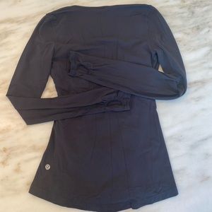 Lululemon Black V-Neck Long Sleeve Shirt